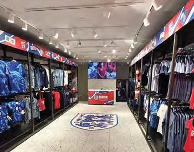 England World Cup Fanatics Shop Experience went lively using Drytac media